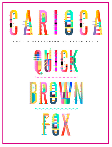 carioca display font 2016