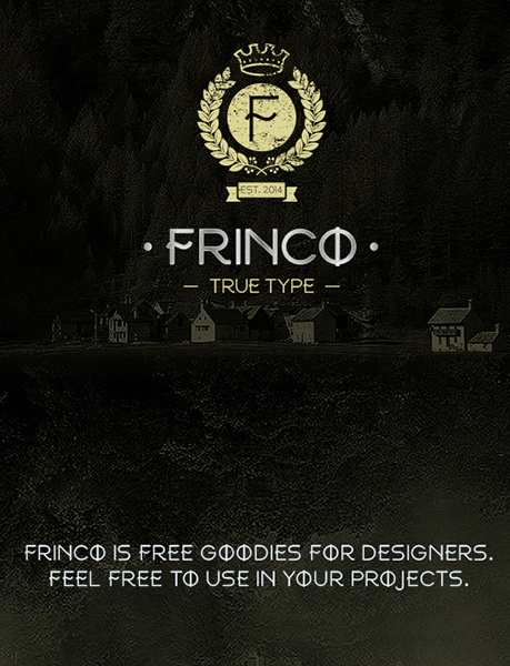 frinco display font 2016