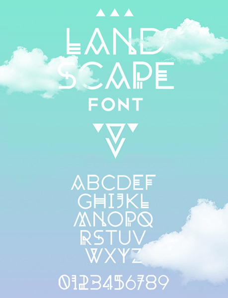 landscape display font 2016