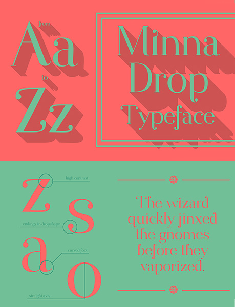 minna drop sans serif