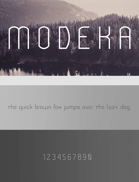 modeka sans serif font 2016