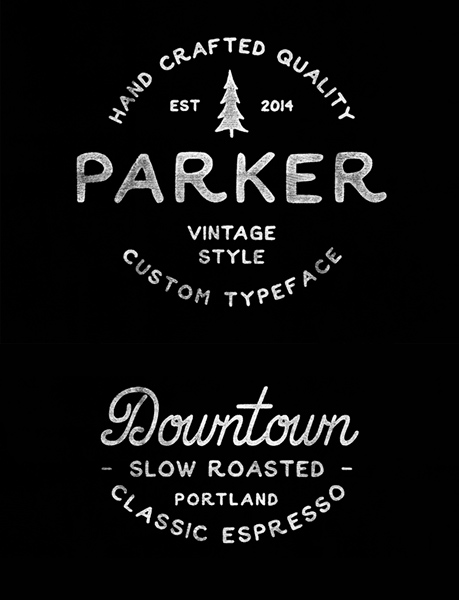 parker script font