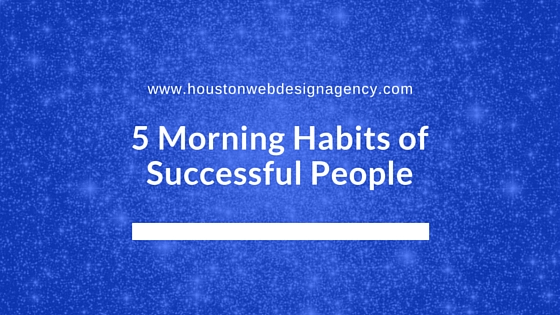 five habits successful people