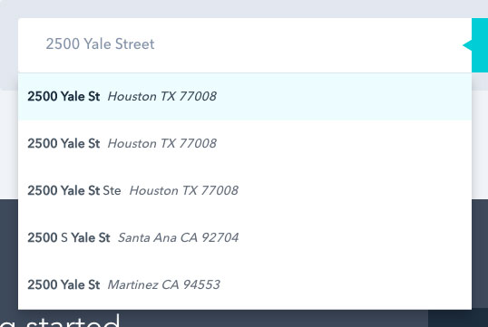 postcode address validation